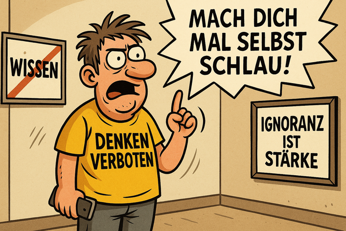 Achtung, Denkverbot! – Wie man mit Ignoranz durch’s Leben schlurft