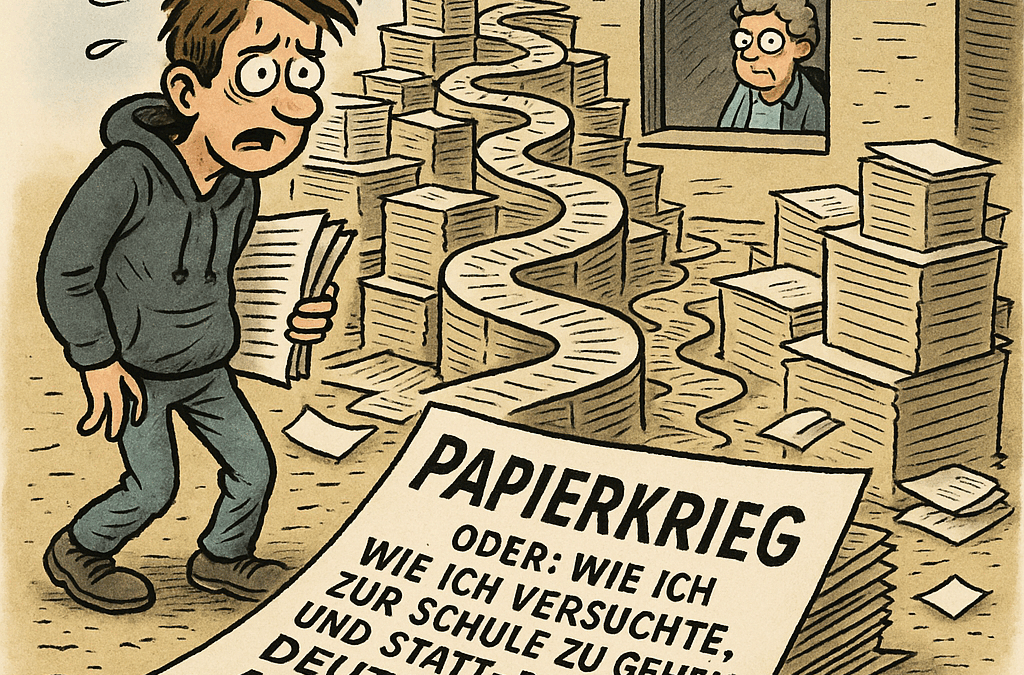 Papierkrieg // Ein Bildungsepos in Formular C42 Oder: Wie ich einfach nur mein Abi wollte und stattdessen Deutschland durchgespielt habe.