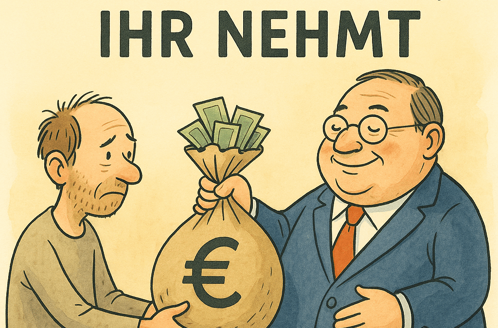 Wir zahlen, ihr nehmt!